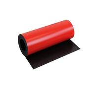 MagFlex® Flexible Matt Red Magnetic Sheet for Creating Magnetic Pictures, Artwork, Signs or Displays - 300mm Wide - 5m Length