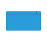 Magflex Large Magnetic Scrumboard Magnet With Gloss Blue Dry-Wipe Surface - 140mm X 80mm X 0.85mm - Pack Of 5