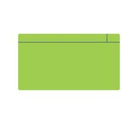 Magflex Large Magnetic Scrumboard Magnet With Gloss Green Dry-Wipe Surface - 140mm X 80mm X 0.85mm - Pack Of 5