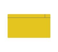 Magflex Large Magnetic Scrumboard Magnet With Gloss Yellow Dry-Wipe Surface - 140mm X 80mmx 0.85mm - Pack Of 5