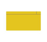 MagFlex® Large Magnetic Scrumboard Magnet with Gloss Yellow Dry-Wipe Surface for Creating Removable and Changeable Labels - 140mm x 80mmx 0.85mm - Pack of 5