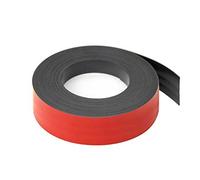MagFlex® Lite Flexible Matt Red Magnetic Gridding Tape for Whiteboards, Noticeboards or Filing Cabinets - 25mm Wide - 5m Length - Pack of 5