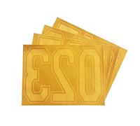 Magfok Iron-on 8 Inch Flocked Numbers Transfer for Clothing, 4 Sheet (Gold - 4 Sheet)