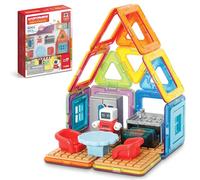 Magformers Minibot Kitchen Set, Rainbow Colors, Educational Magnetic Geometric Shapes Tiles Building STEM Toy Set Ages 3+