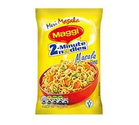 Maggi 2 Minute Noodles Masala Flavour - Made in India - Quick Cook Ready in 2 Minutes - 70g Bag - Pack of 16