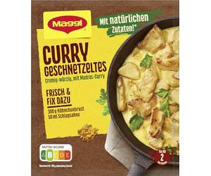 MAGGI Fix for Curry Sliced Seasoning Mix with Natural Ingredients for 2 Servings 1 Pack (1 x 41 g)