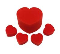 Maggic Heart Sponge Prop - Soft Red Illusion Accessory, Lightweight Performance Trick Tool, Fun Close Up Ḿaggic Ṕractice Item For Entertainers | Interactive Ḿagiic Prop For Students, Teens, Adults
