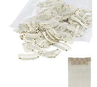 Maggidea Hair Extension Clips, Metal Snap Clips for Hair Extensions and Wigs, U-shape with Soft Rubber, 20 Count (Pack of 20), White, Adult Women, Unisex, 3.3 x 1.5 cm/ 1.3 x 0.6 inches