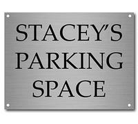 Maggie-mais Personalised Parking space sign Sign/Plaque A5 SIZE 20 X 15 CM