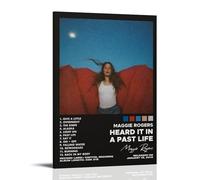 Maggie Rogers Album Heard It In A Past Life Poster Canvas Wall Art Aesthetic Cover Poster Modern Art Painting for Living Room 20x30inch(50x75cm) Frame-style