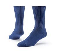 Maggie's Organics - Organic Cotton Crew Socks - 1 Pair Unisex, Navy, Medium