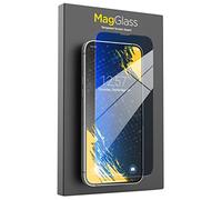 MagGlass Blue Light Blocking Tempered Glass Designed for iPhone 14 PLUS Screen Protector (Anti Bluelight for Eye Protection)