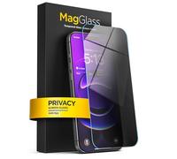 magglass for iPhone 17 Privacy Screen Protector, (6.3") Anti-Spy Tinted Tempered Glass (Easy Applicator Included)