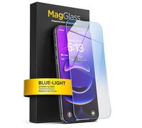 magglass for iPhone 17 Pro Screen Protector with Blue-Light Blocking, Scratchproof Tempered Glass (Easy Applicator Included)