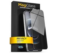 magglass Privacy+ Screen Protector designed for iPhone 16e - Side Privacy Anti-Spy Tempered Glass (Fingerprint Compatible) (Easy Applicator Included)