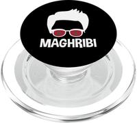 Maghribi Patriotic Morocco Boy Silhouette Moroccan Man PopSockets PopGrip for MagSafe