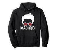 Maghribi Patriotic Morocco Boy Silhouette Moroccan Man Pullover Hoodie