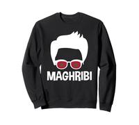 Maghribi Patriotic Morocco Boy Silhouette Moroccan Man Sweatshirt