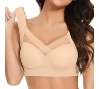 Maghrozi Yooje Bra, Yooje Posture Correcting & Anti-Sagging Bra for Women - Wireless, Seamless, Comfortable & Supportive (UK, Alpha, 3XL, Regular, Regular, Standard, Khaki)