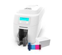 Magi Card 300 Single Sided ID Card Printer Bundle includes MC300YMCKO COLOUR RIBBON