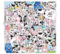 magi gift 50pcs Cute Cow Stickers Waterproof Vinyl Decals for Water Bottles Car Window Laptop Wall Door Scrapbooking Phone Case Wedding Resin Truck Tumblers Crafts Kitchen (Cow Stickers)
