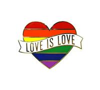 magi gift Gay Pride Heart Rainbow Flag Lapel Pin - LGBTQ Pins -Love is Love Enamel Pin