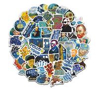 magi gift Vincent Van Gogh Sticker Pack of 50 Stickers Van Gogh Abstract Art Decals for Laptops Hydro Flasks Water Bottles Luggage