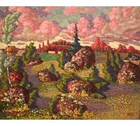 magi konrad landscape with rocks Art Poster Print A4