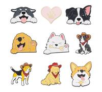 Magibeads Enamel Pins Coffee Dog Cowboy Assorted Cute Alloy Brooch Funny Labels Badge Aesthetic Backpack Pins, Enamel, no gemstone