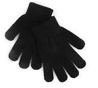 Magic - 12 x Unisex Winter Warm Magic Gloves Bulk One Size (Adult) Black