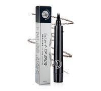 Magic 3D Eyebrow Pencil, Waterproof Eyebrow Pen,4 Tip Tip Tattoo Pencil Creates Natural Looking,Waterproof Makeup Fine Stroke Eyebrow Pencil(D-Black)