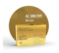 Magic 7 step Gold Facial Kit | Firms, Tones & Renders a healthy glowing skin | with Marigold & Rose Extracts | All Skin type | Single Use | Pack of 1 (20g + 18ml)