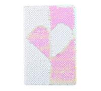 Magic A5 Reversible Sequin Notebook Sparkling Shiny Glittery Planner Journal Notebook Gift for Kids Adults (Light Pink)