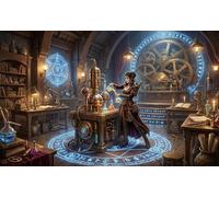 Magic, Alchemy, Gears 1000 Piece Jigsaw Puzzle,Adults & Kids 14+,Home Wall Decor,Whimsical Challenge,Educational Toy,Premium Cardboard,Great Gifts,Stress Relief 38x26cm
