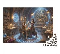 Magic, Alchemy, Gears 1000 Piece Jigsaw Puzzle,Educational Toy,Adults & Kids 14+,Great Gifts,Impossible Challenge,Home Wall Decor,Premium Cardboard,Stress Relief 52x38cm