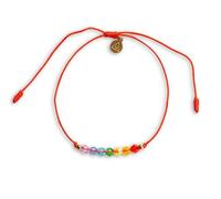 Magic Allure 7 Chakra bracelet Handmade Red Cord with crystal beads. Adjustable for Adults, Women and Men, Perfect for spiritual balance and aligning the flow of energy, crystal