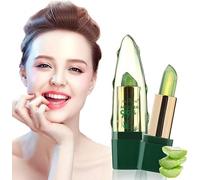 "Magic Aloe Vera Color Changing Lipstick - Herbal Temperature-Sensitive Lip Balm for Women - Long-Lasting Moisturizing & Nourishing Lip Plumper - Mood Changing Lip Makeup Gift Set for Winter" (4)