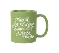 Magic Always Comes with a Price Dearie Once Upon a time Coffee Tea Mug 11oz Full Coloured Frosted Ceramic Mug. (Green)