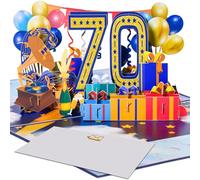 Magic Ants 70th Anniversary 70th Anniversary Pop Up Card, 3D Greeting Card for 70th Wedding Anniversary