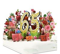 Magic Ants Celebrating 65 Glorious Years - 65th Anniversary Greeting Card - A Diamond Milestone of Love and Togetherness - All Purpose Pop Up Card 65th Anniversary 65th Birthday