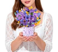 Magic Ants Elegant 3D Pop Up Orchid Bouquet Card - Purple Flowers with Butterflies- Sophisticated Gift for Mother's Day, Birthday, Get Well - For Mom, Wife, Friend - Includes Envelope and Blank Note