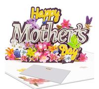 Magic Ants Lily Mother's Day Card - A Floral Symphony of Love- 3D Pop Up Card for Mother, Wife, or Anyone Special - 5" x 7" Cover with Envelope and Note Tag Included