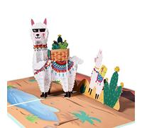 Magic Ants Llama Birthday Card, Pop Up Llama Card, Handmade 3D Birthday Greeting Card for Children, Mother's Day Card, Anniversary Card