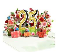 Magic Ants Silver Jubilee Celebration - 25th Anniversary Greeting Card - 25 Years of Lasting Love and Happiness, All Purpose Pop Up Card for 25th Anniversary, 25th Birthday