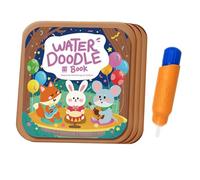 Magic Aqua Coloring - Refillable Painting Practice Notebook, Clean Water Reveal Pages, Interactive Illustration Training Pad | Educational Gift for Children, Student Holiday Travel