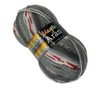 Magic Aran Knitting Yarn Grey 250g