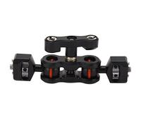 Magic Arm with Dual Ball Heads, Flexible Articulating Arm for Camera DSLR Equipment, 180 Degree Rotation with 1/4 Inch Screw Mount, Aluminum Alloy Magic Arm for Fill Lights, Microp