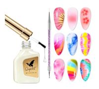 MAGIC ARMOR Blooming Gel Polish - 15Ml/0.4OZ Chrome UV Gel Nail Polish with Nail Dotting Pen for Salon at Home Diy Manicure for Watercolor, Marble & Floral Nails Art Design UV/Led