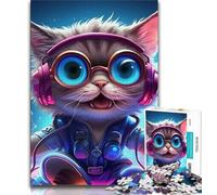 Magic Art Cat Jigsaw Puzzles for Teenagers 2000 Pieces,Decompressing Intellectual Educational Toy Great Gifts And Toys 70x100cm