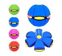 Magic Ball, Children's Bouncing Ball, Magical Flying Saucer, Bouncy Balls, Parent-Child Interaction, Interactive Pop-Up Time Delay Transformation Toy Outdoor (Blue)